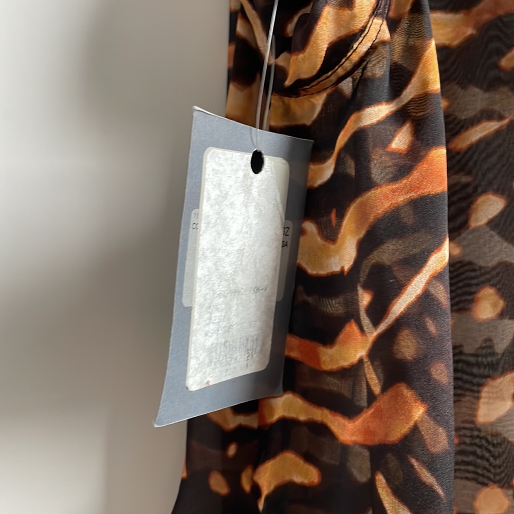 Tom Ford Sheer Animal Print Top - Picture 4 of 5